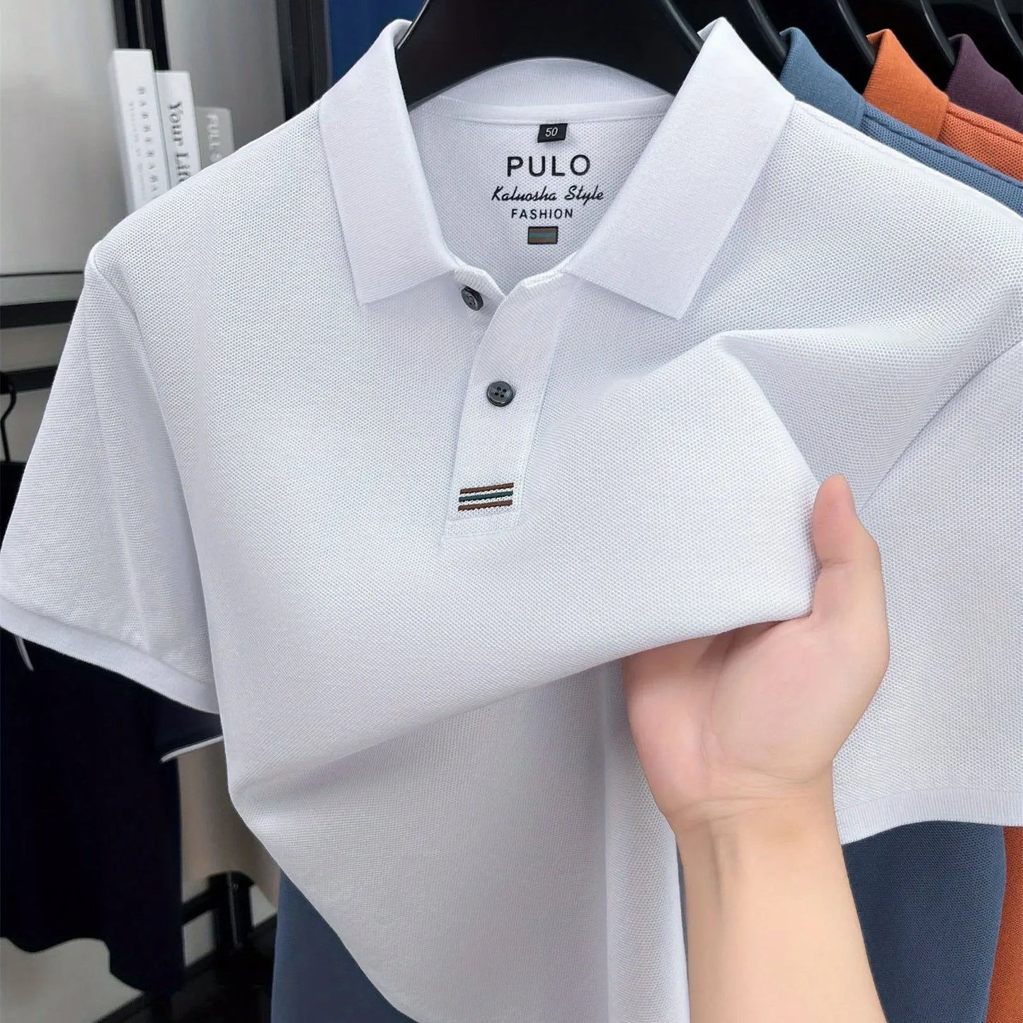 1 piece of high-quality cotton polo shirt  sweat wicki