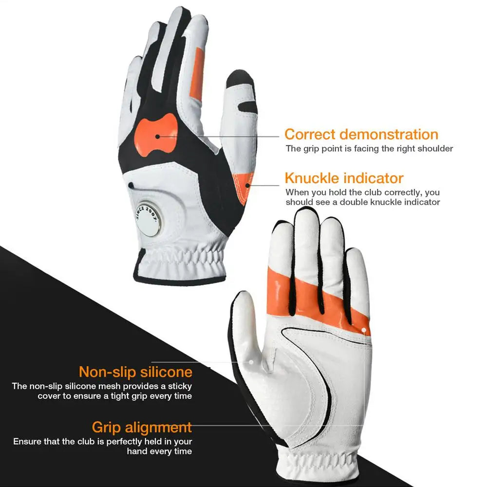 Left Hand Golf Gloves Grip Trainer Reduce Golf Hook Ball Corrector Gloves