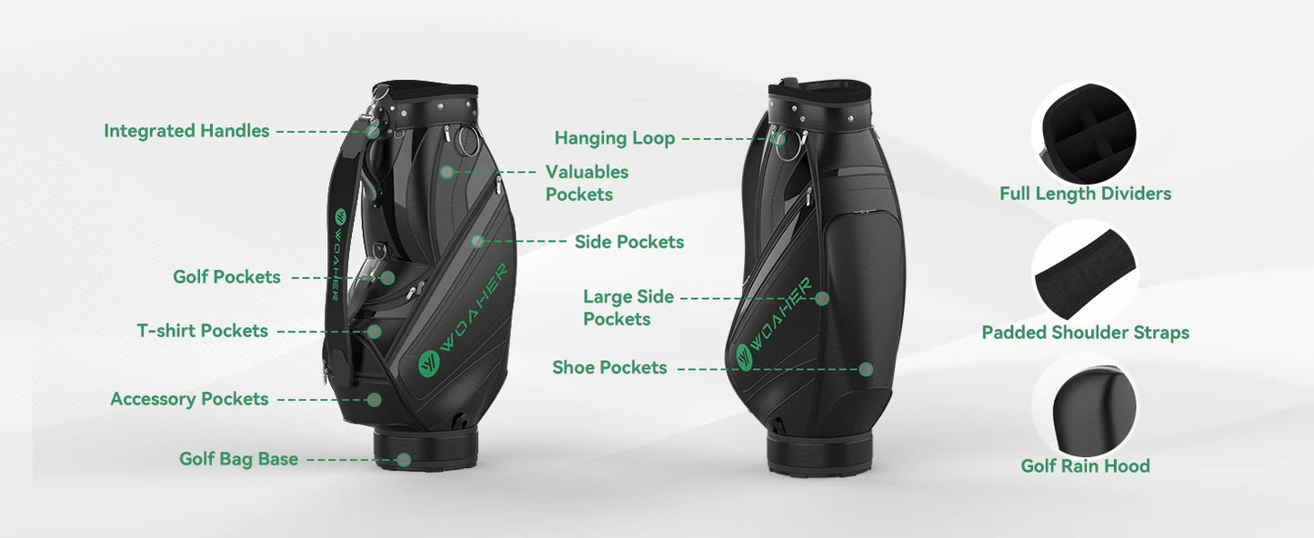 Golf Bag Multi-Function Waterproof Golf Bags Large Capacity Travel Bags