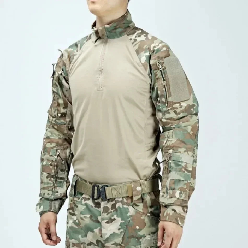 Camo Suits Tactical Shirts Training Sets Multi-pocket Army Multicam Uniforms Work Wear Pants Hunting Clothes Wear-resisting