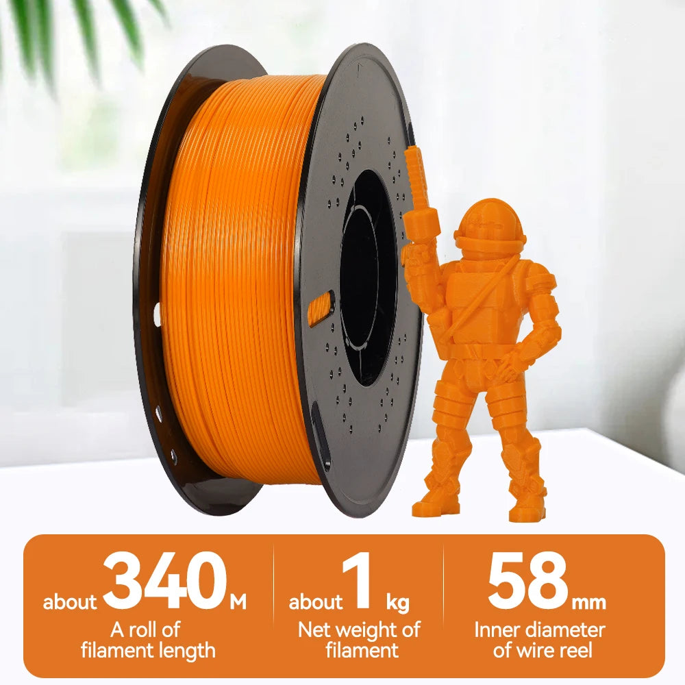 5/10KG High speed PETG For 3D Printer Bambu Lab Filament 40-500mm/s Hyper