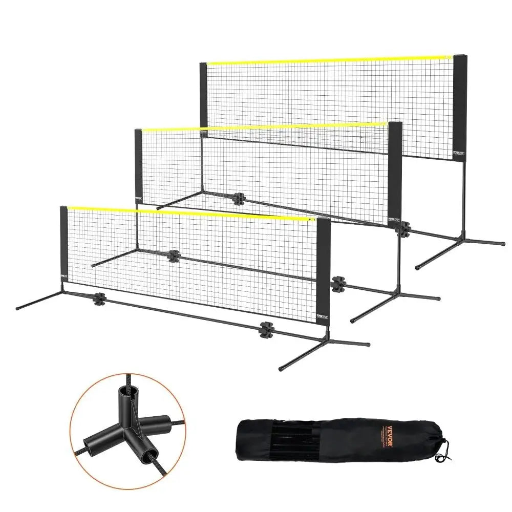 Pickleball Tennis Net Set Adjustable Portable Foldable  Carry Bag