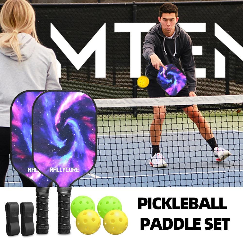 Pickleball Paddles Set Rackets Portable Racket Cover Carrying Bag Gift Kit
