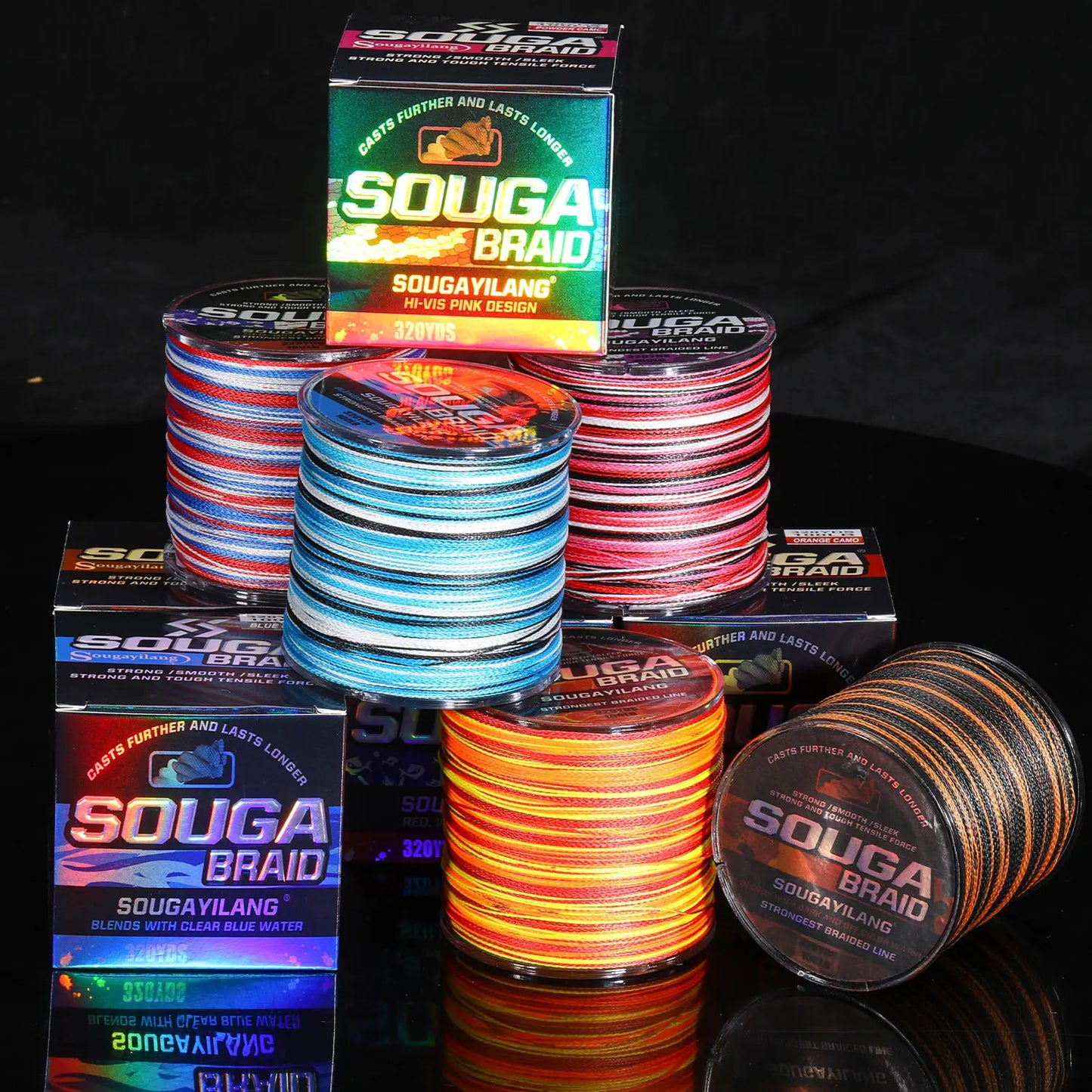 4 Strand Braided Fishing Line 300M Multifilament  Braided Wire Fishing