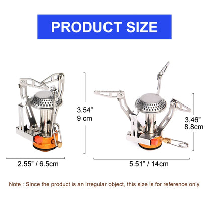 Camping Cookware Set Outdoor Tableware  Burner Stove Folding Knife Fork Portable Pot
