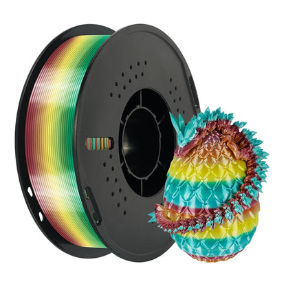 Rainbow Silk PLA Filament 1.75mm 1KG Multicolor  Materials Color  Smooth Silky