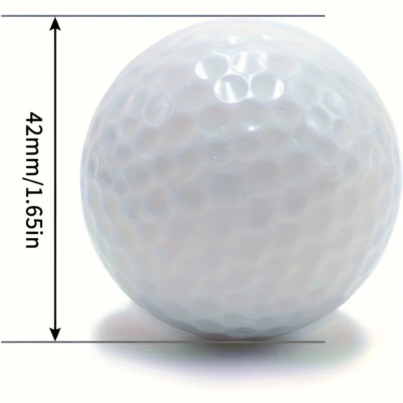 Luminous Golf Balls Set - 6/12/18 Piece Illuminated Night Golf Balls Six Colors Randomly Available for Enhanced Visibility