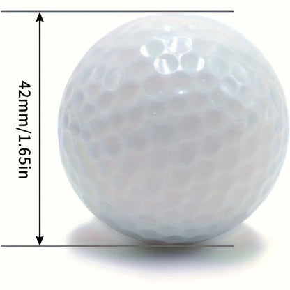 Luminous Golf Balls Set - 6/12/18 Piece Illuminated Night Golf Balls Six Colors Randomly Available for Enhanced Visibility
