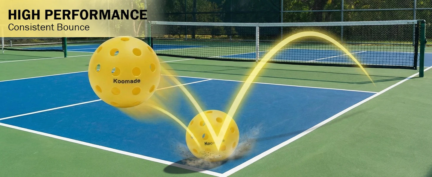 8/16pcs Pickleball Balls 40 Holes Colorful and Durable Pickleballs 74mm