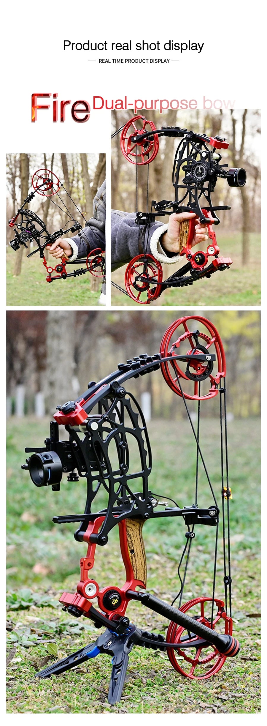 Compound Bow Pulley Bow, Steel Ball and Arrow Dual-purpose Adult Bow High Precision Shooting