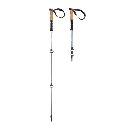 Lightweight Carbon Fiber Trekking Poles Quick Lock Adjustable - 2 Pack with Cork Grip