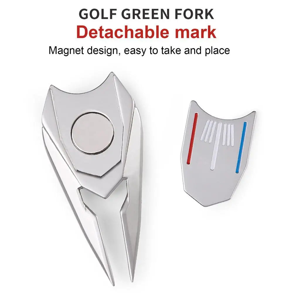 Golf Tool Divot Ball Retriever Tool Golf Alloy Golf Ball Line Marker Tool Multifunctional