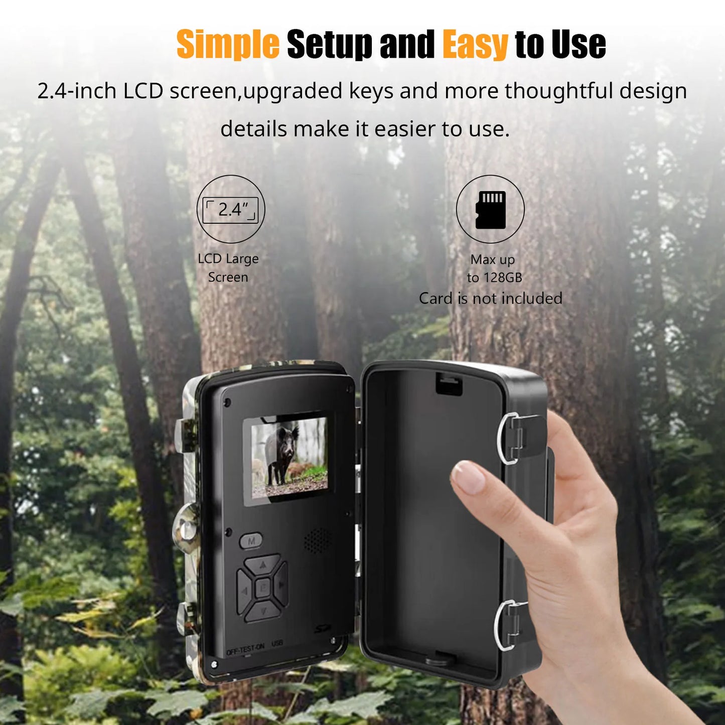 New 1080P LCD 16MP Hunting Trail Camera InfraredNight VisionWaterproof Motion Activated
