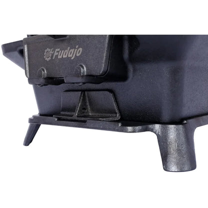 Oval Cast Iron Portable Charcoal Grill and Tabletop Cast Iron Skillet