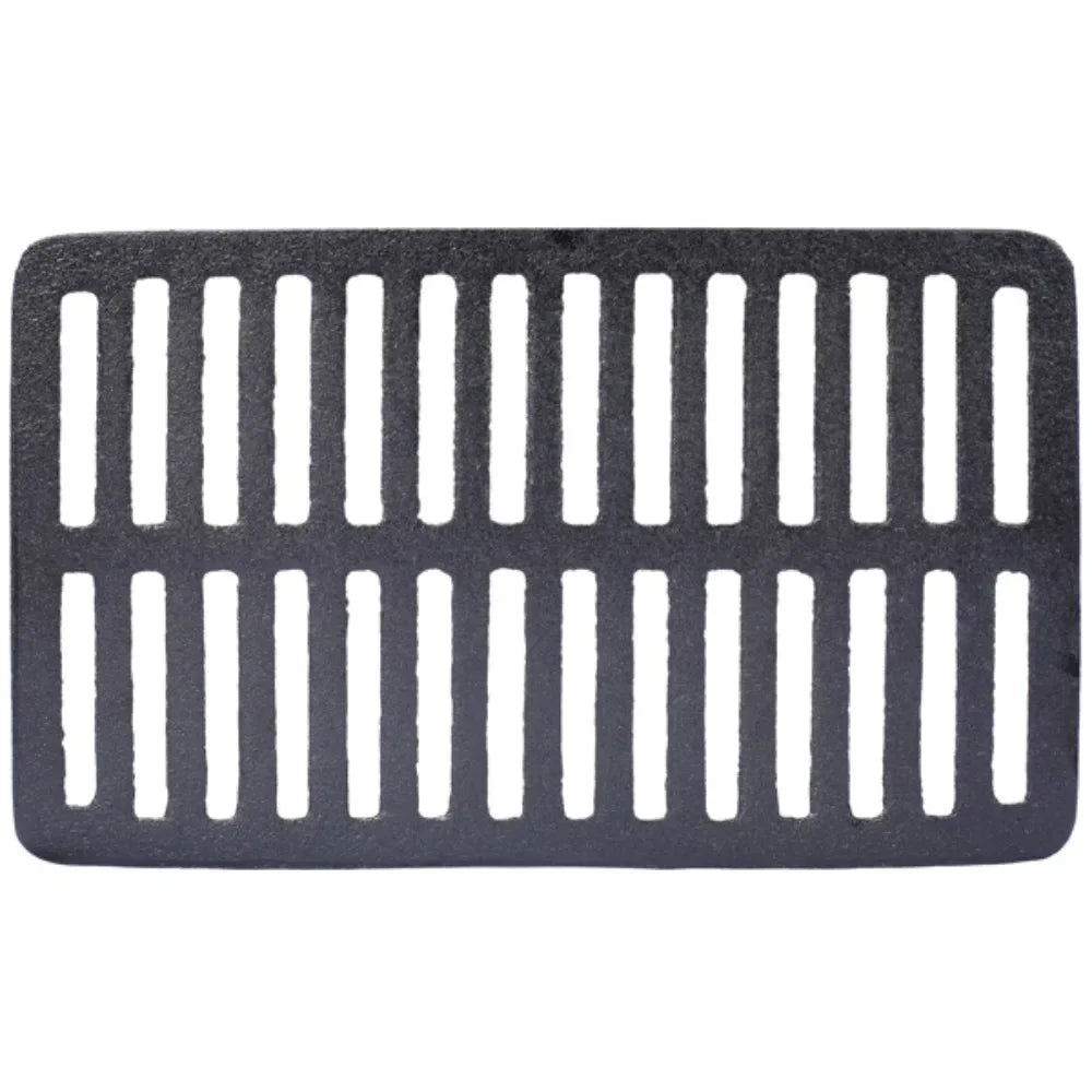 Oval Cast Iron Portable Charcoal Grill and Tabletop Cast Iron Skillet