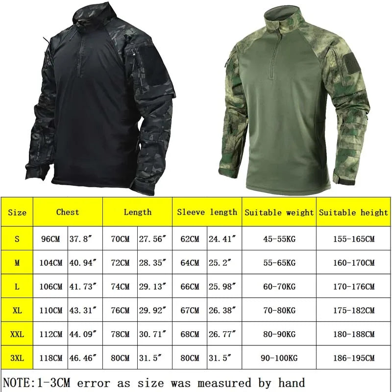 Camo Suits Tactical Shirts Training Sets Multi-pocket Army Multicam Uniforms Work Wear Pants Hunting Clothes Wear-resisting