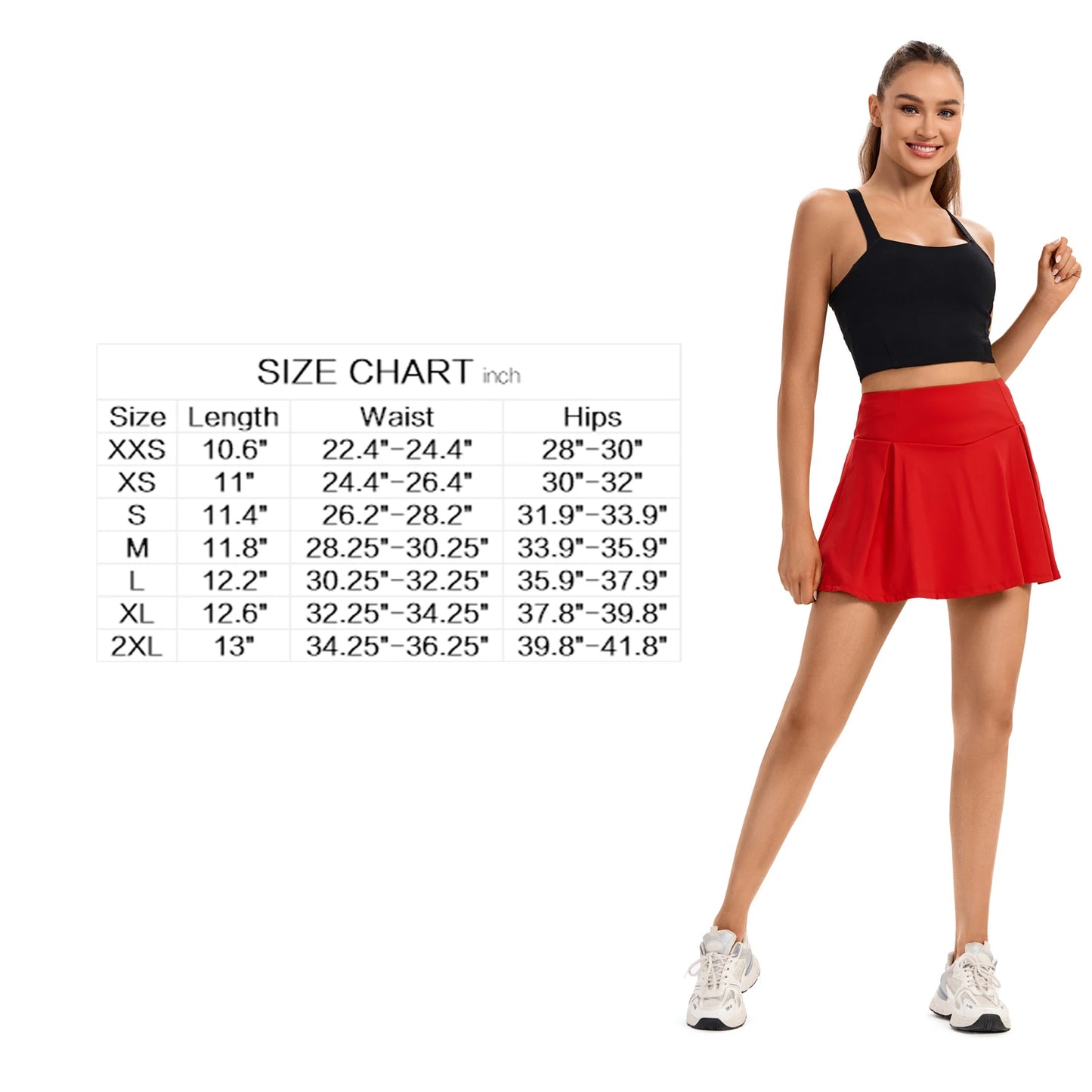 Golf Skirt Women's Two-In-One High Waist Mini Pleated  Ball with PocketCasual Summ