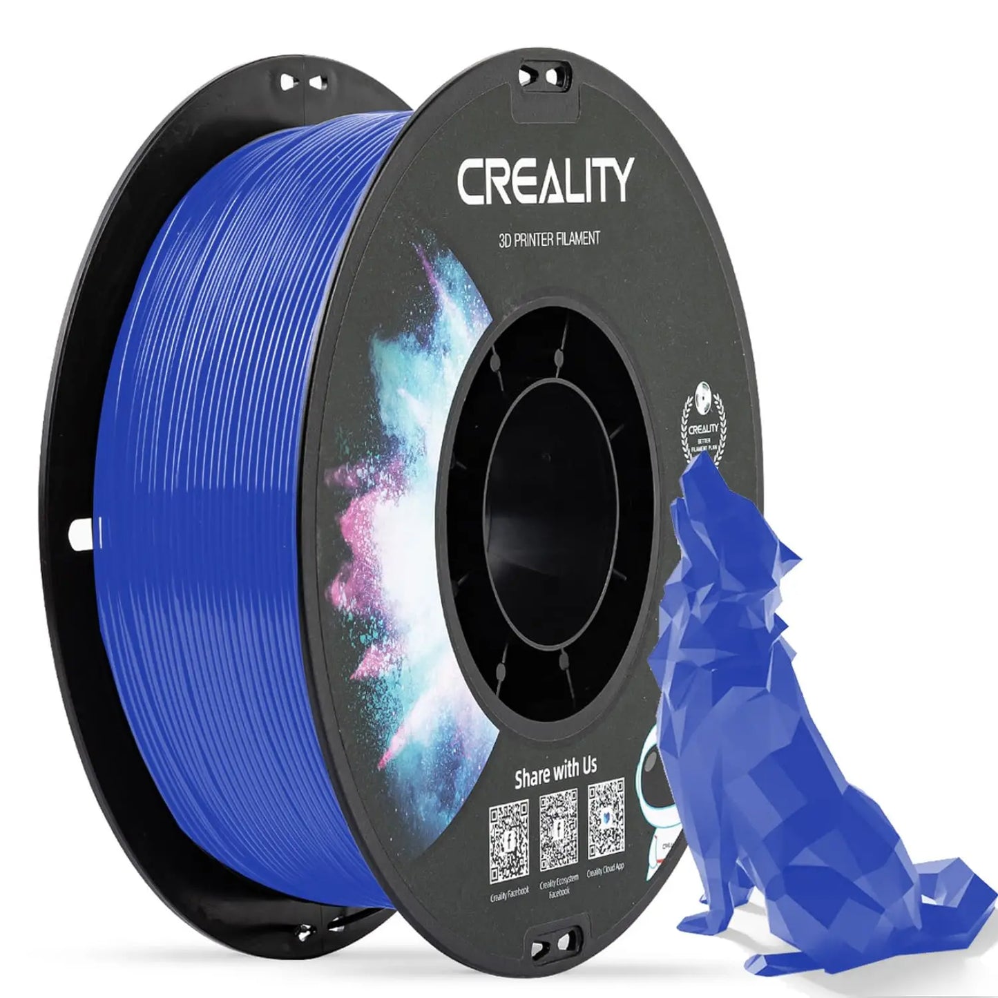 CREALITY PETG Filament 1.75mm 3D Printer Filament 1kg  Neatly Wound Spool