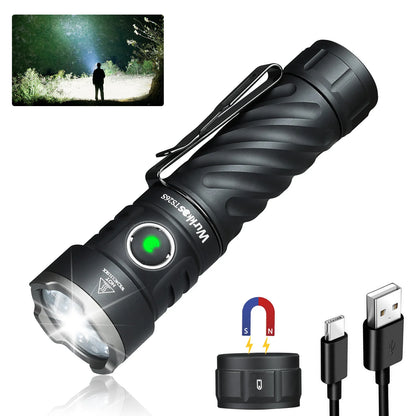 Rechargeable 21700 Powerful Flashlight 519A Max 3100LM IPX8 Magnet Tail