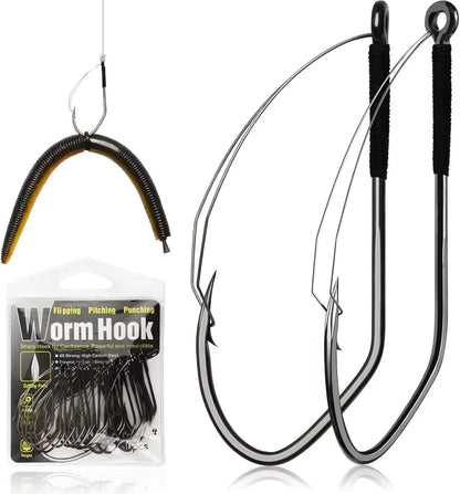 Weedless Worm Hooks 30PCS