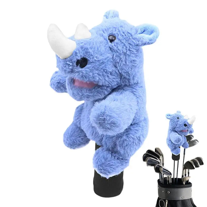 Golf Head Covers Plush Driver Cover Golf Heads Cartoon Stuffed Animal Putter Headcover