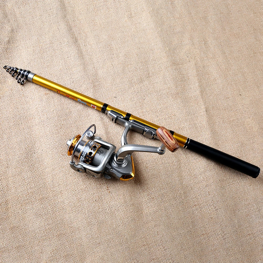 Carbon Telescopic Fishing Rod 1.5m 1.8m 2.1m Travel Rod