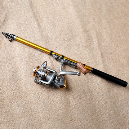 Carbon Telescopic Fishing Rod 1.5m 1.8m 2.1m Travel Rod