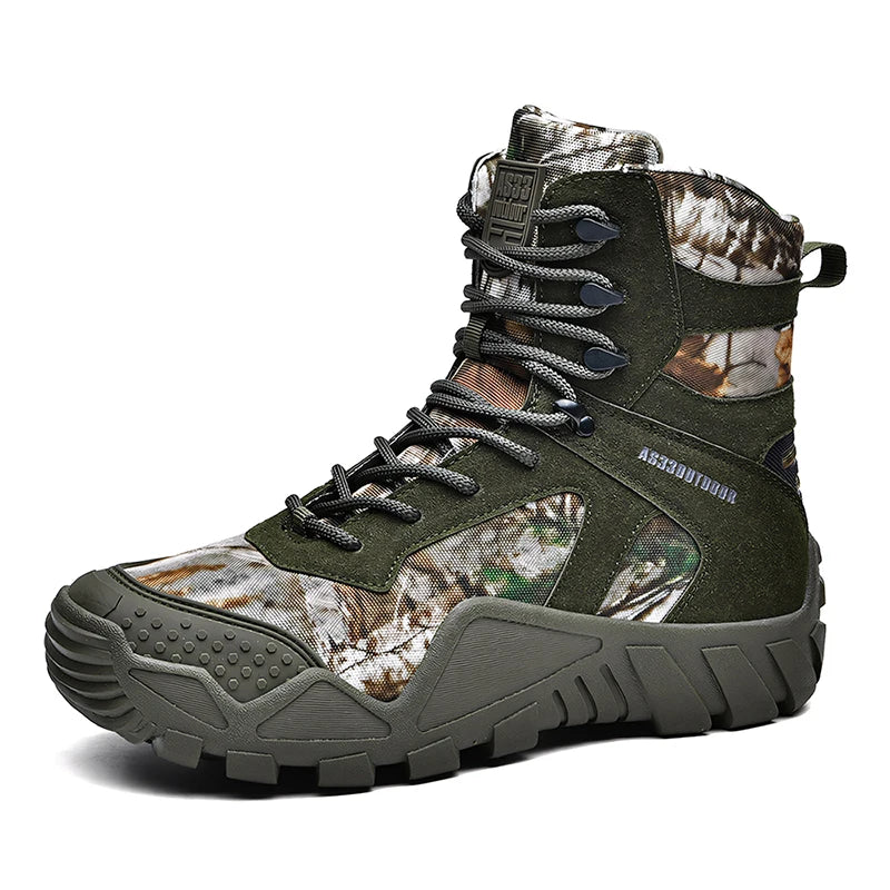 Men's waterproof hiking boots, lightweight outdoor boots,