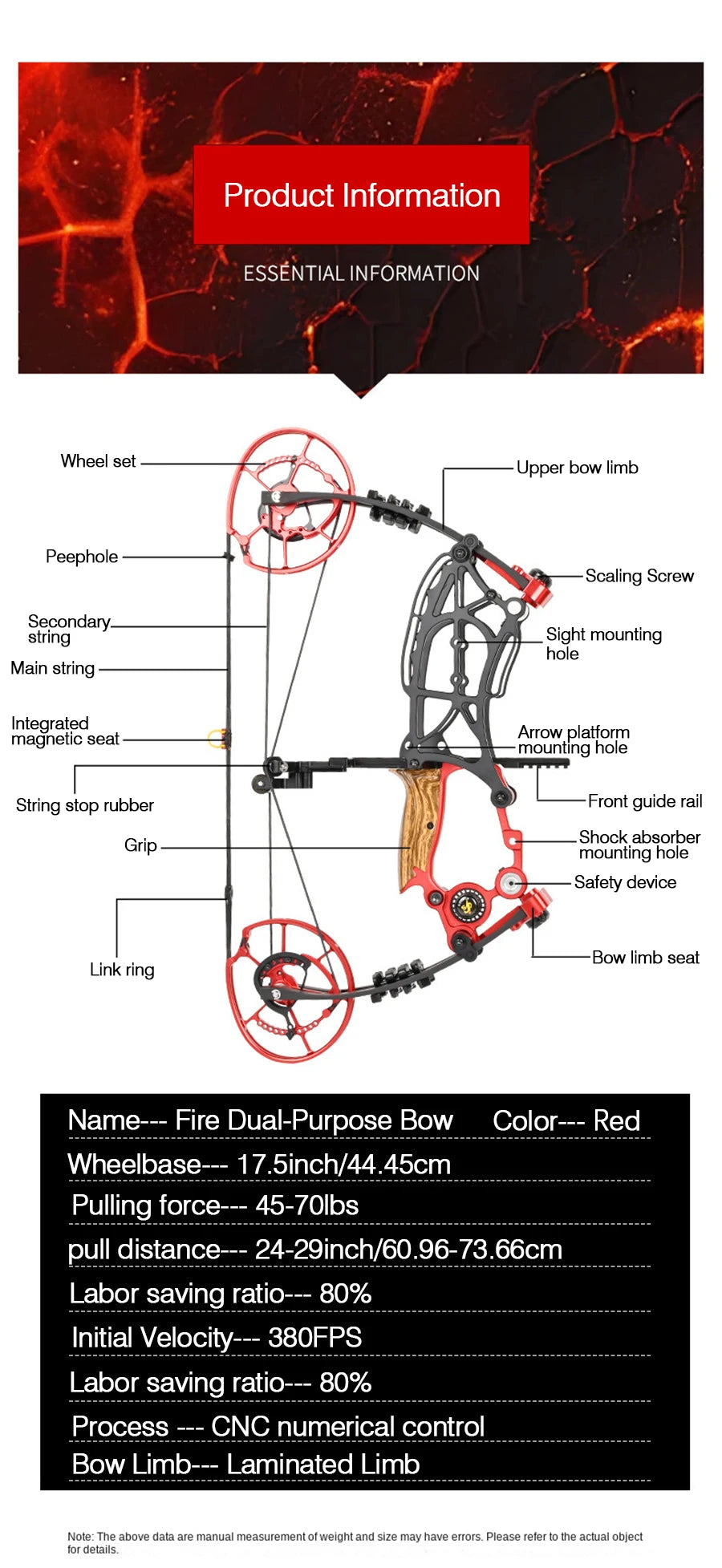 Compound Bow Pulley Bow, Steel Ball and Arrow Dual-purpose Adult Bow High Precision Shooting