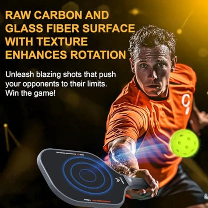 Pickleball Paddles Set of 2/4, USAPA Approved Carbon Fiber Surface Pickle Ball Set - 14mm PP Honeycomb Core of Lightweight Pick