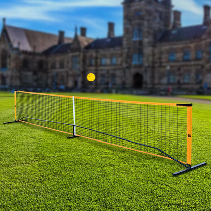 Outdoor Pickleballs and Carry Bag Portable Pickleball Net Set with 4 Pickleball Paddles Pickleball