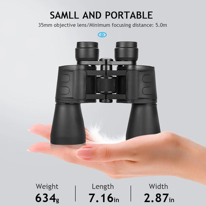 180x100 Zoom  Professional HD BAK4-Prism Powerful Binoculars Day Night Vision Long Range Outdoor Waterproof