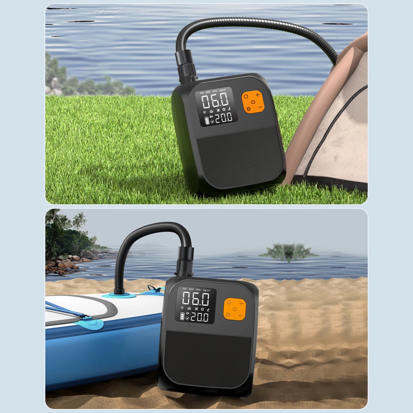 Electric Paddle Board Pump Rechargeable  25PSI for Inflatable