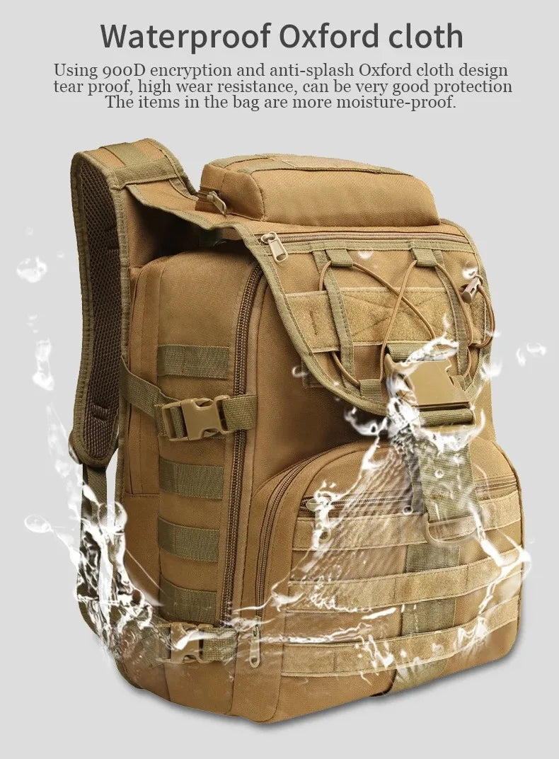 35L Large Capacity Men's Tactical Backpack Outdoor Camping Hunting Hiking Trekking  Bag Multifunctional Backpacks