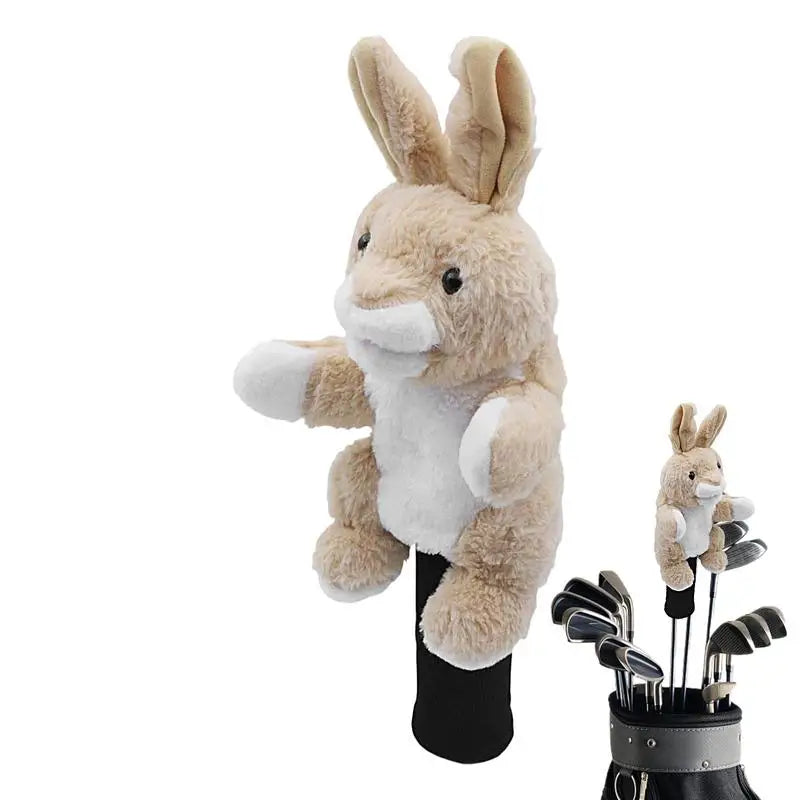Golf Head Covers Plush Driver Cover Golf Heads Cartoon Stuffed Animal Putter Headcover
