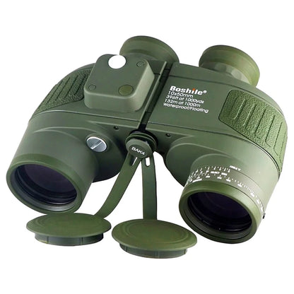10x50 Binoculars with Rangefinder Compass BAK4 Prism FMC Lens eFogproof Waterproof Long Range