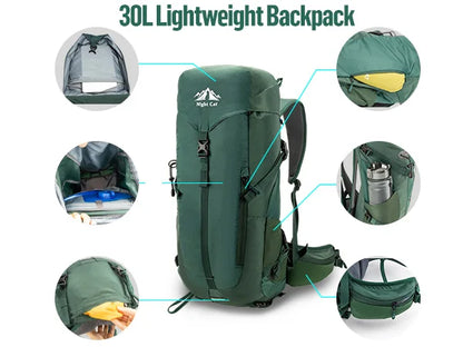 Night Cat 30L Hiking Backpack- Internal Frame; Men&Women Ultralight