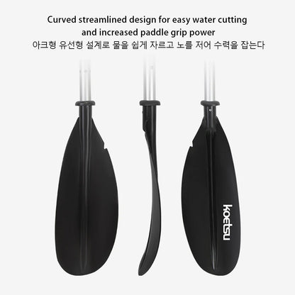 4-Piece Double-Head Surfpaddle Aluminium Alloy Floating Kayak Paddle Stand Up Paddleboard Paddles for Outdoor Water Sports