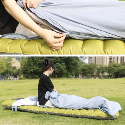 Ultralight Backpacking Sleeping Bag1.5lbs Waterproof 2Way Zipper for Teens Couples