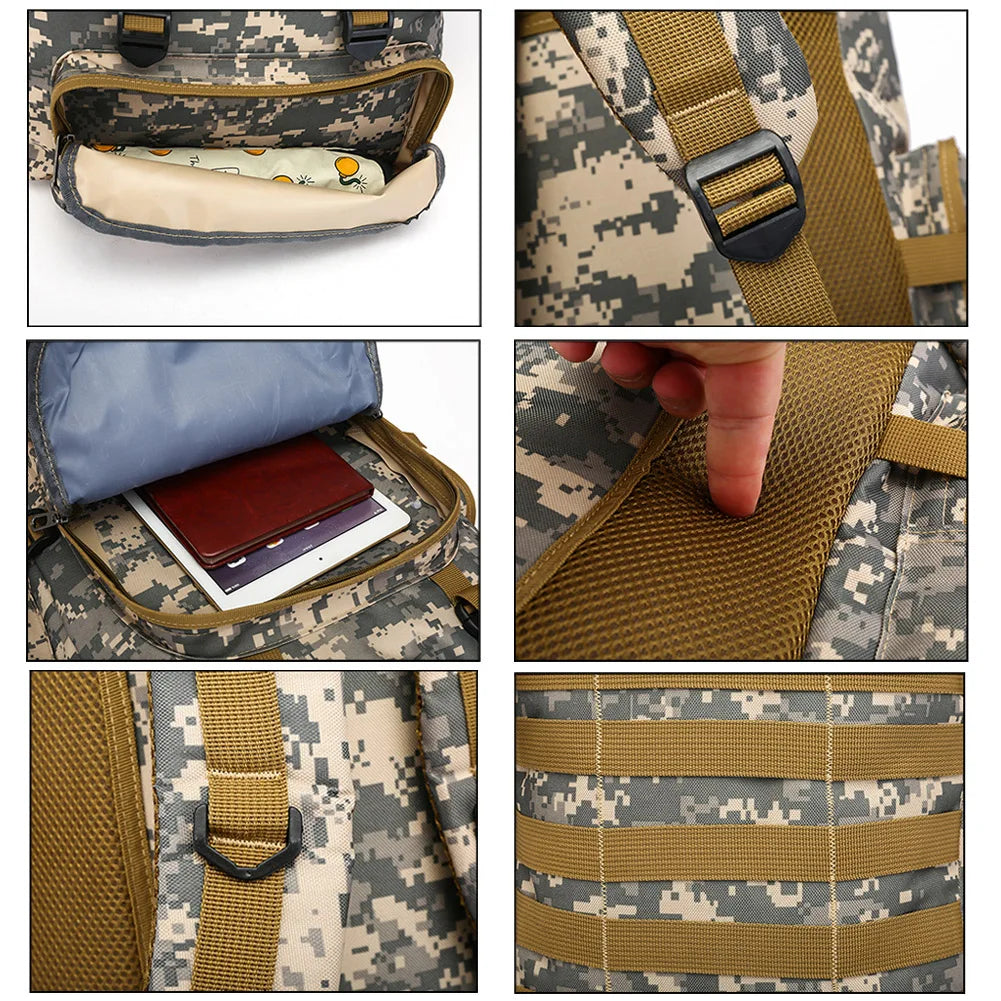 80L Tactical Backpack Outdoor Military Rucksacks