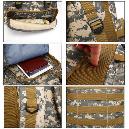 80L Tactical Backpack Outdoor Military Rucksacks