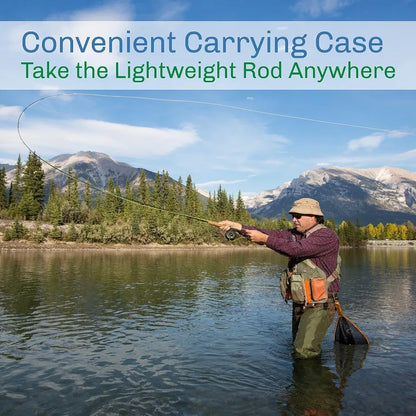Fly Fishing Rod and Reel Combo with Carrying Case