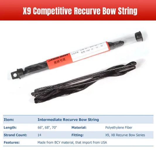 66" 68" 70" Archery Recurve Bow String Replacement Bowstring