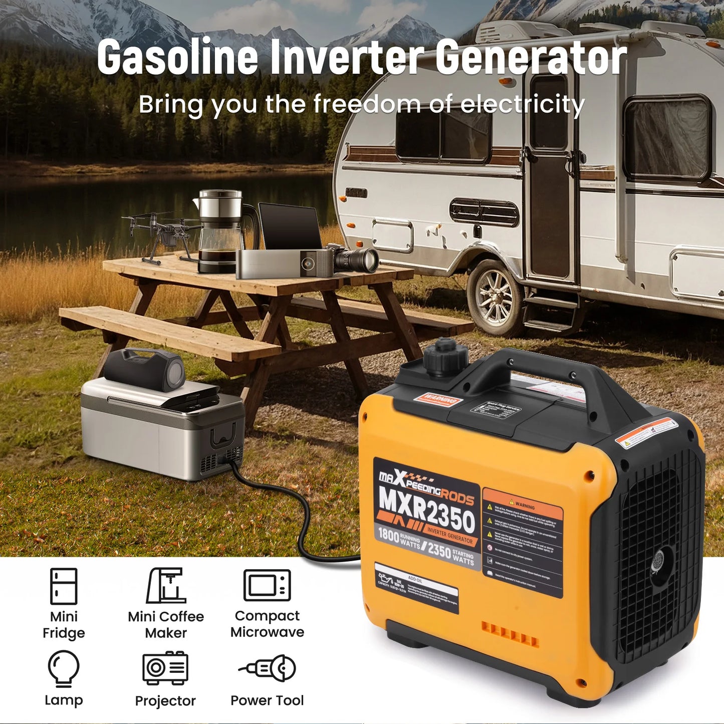2350W Portable Gas Inverter Generator Parallel