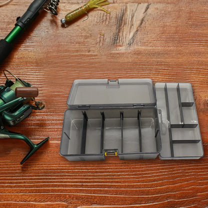 Double Layer Fishing Box with Adjustable Dividers