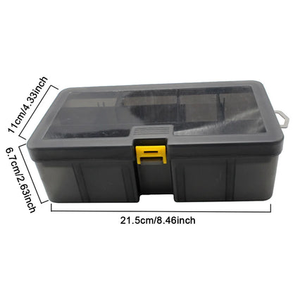 Double Layer Fishing Box with Adjustable Dividers