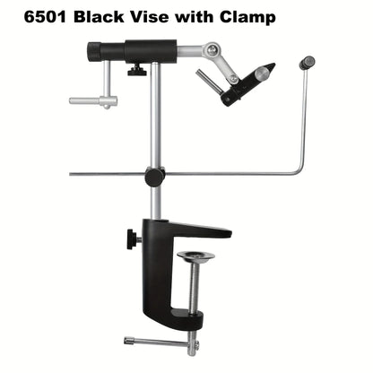 360° Rotatable Fly Tying Vise with Sturdy Base, Adjustable Aluminum Fly Tying Tool with Carbon Steel Jaws Precision Hook Holding