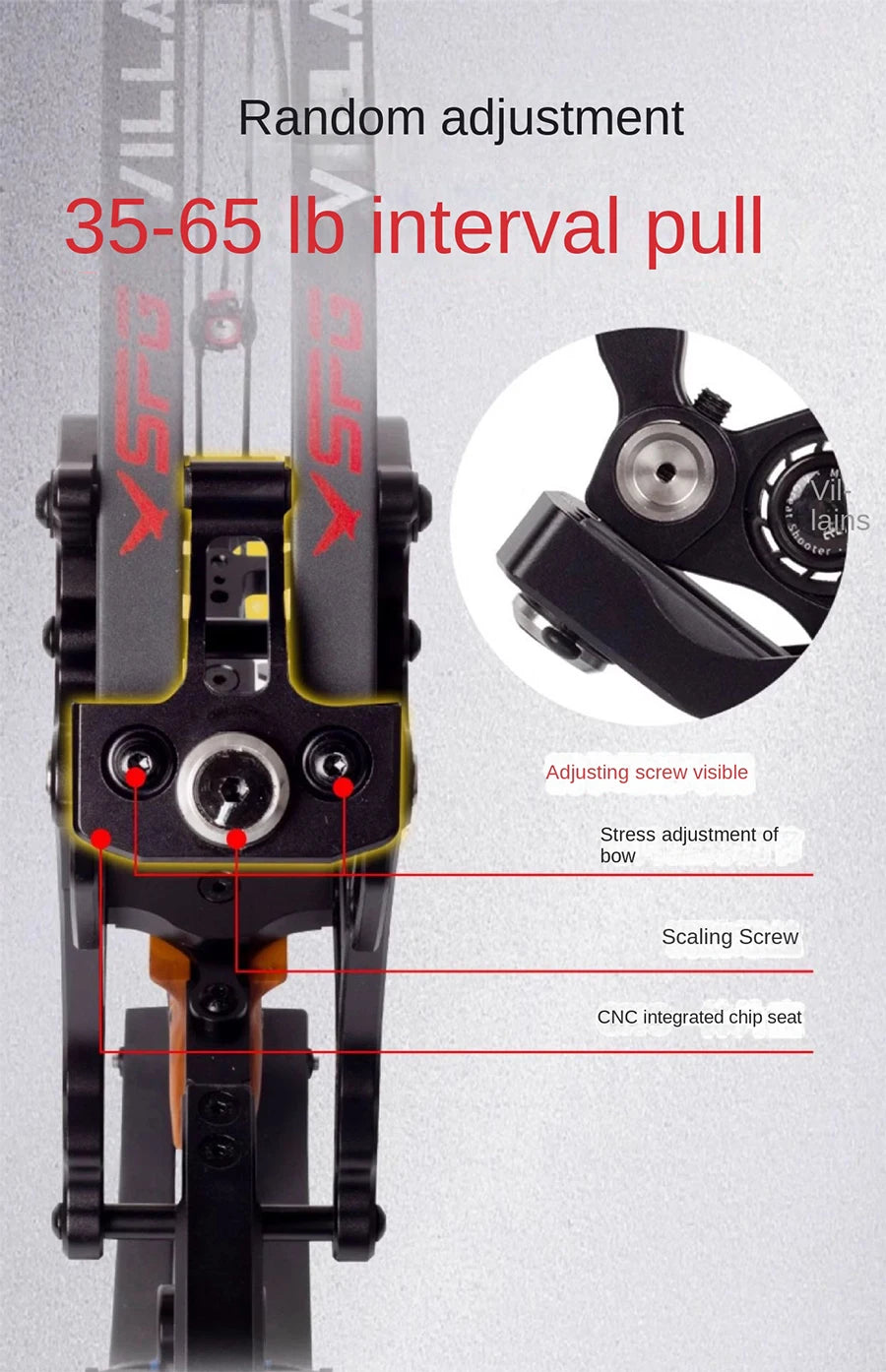 Compound Bow Adjustable Pound Draw Length,Dual-Use (Steel Balls/Arrows)