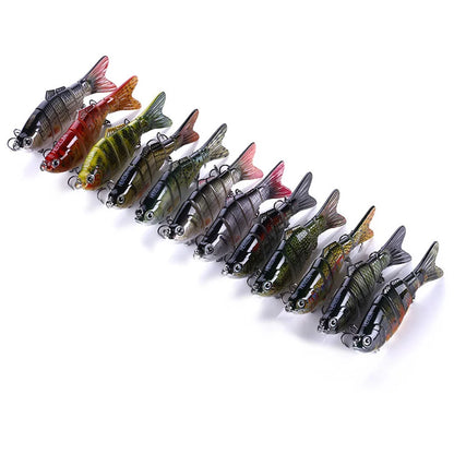 5pcs Bionic Lures random color Realistic fish shape Fishing Bait Float Lure Bionic