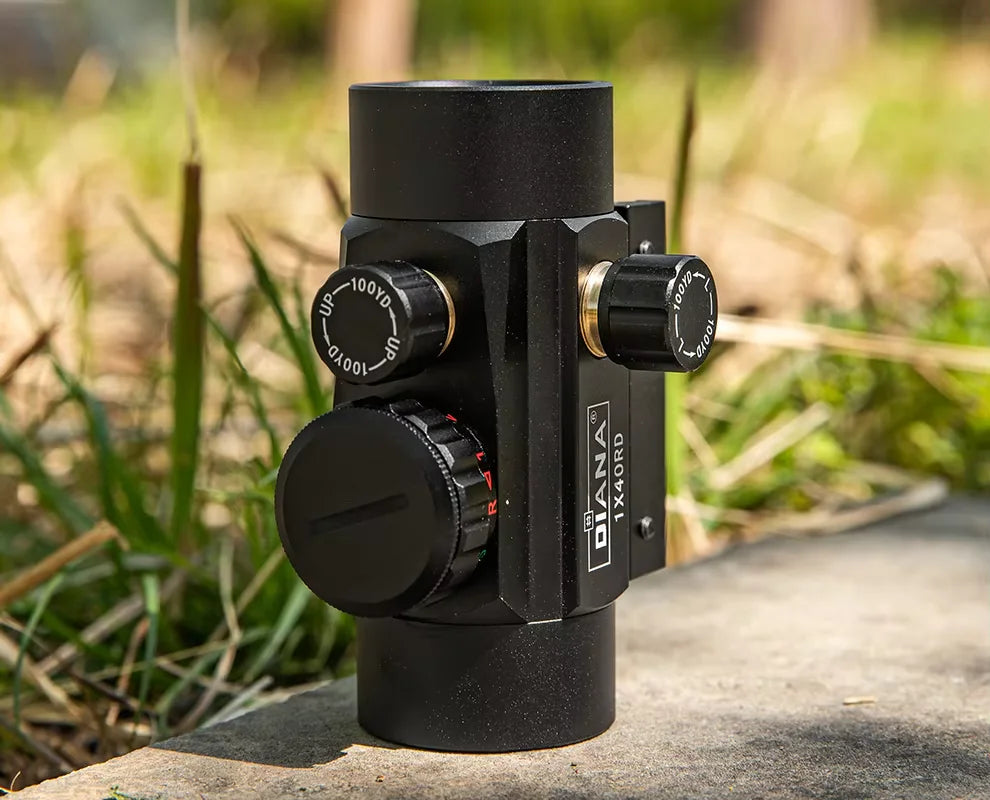 DIANA 1x40 Green Red Dot Scope Optics with 11/20mm Mount Outdoor Optical Tool Riflescope